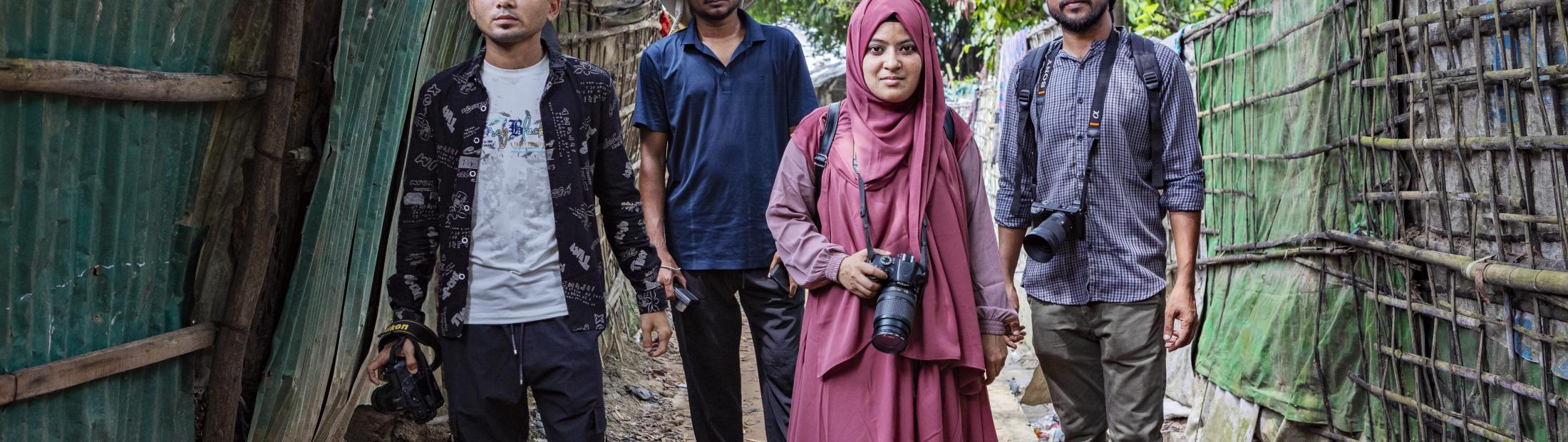 Com fotografias, palavras e ações, os contadores de histórias dos refugiados Rohingya fazem do desespero uma esperança 