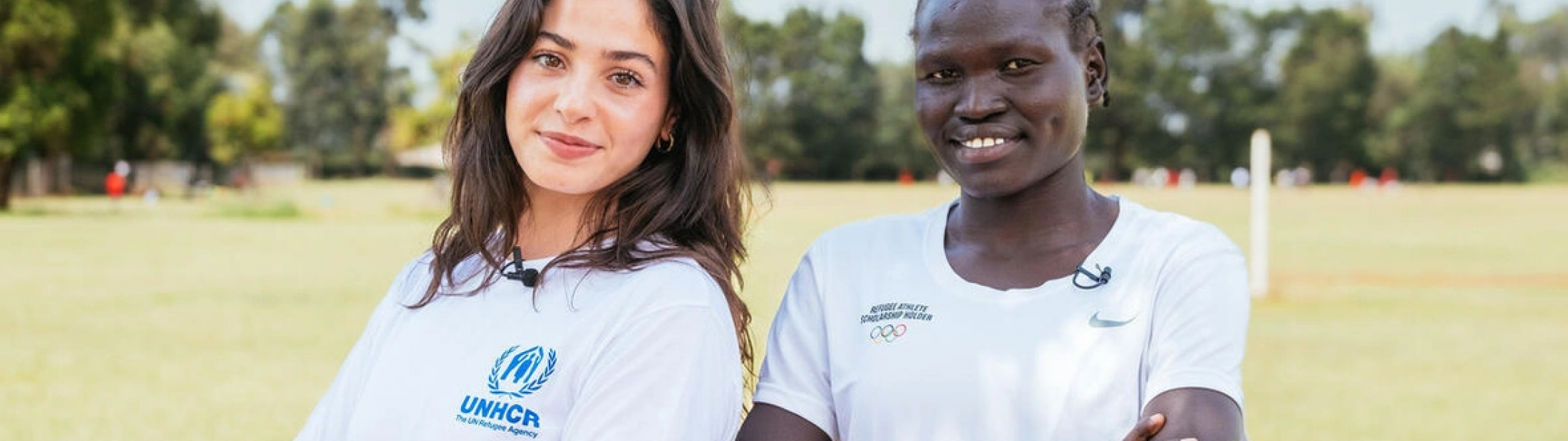 Yusra Mardini, atleta olímpica e Embaixadora da Boa Vontade do ACNUR, apela ao acesso dos refugiados ao desporto 