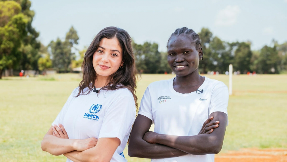Yusra Mardini, atleta olímpica e Embaixadora da Boa Vontade do ACNUR, apela ao acesso dos refugiados ao desporto 