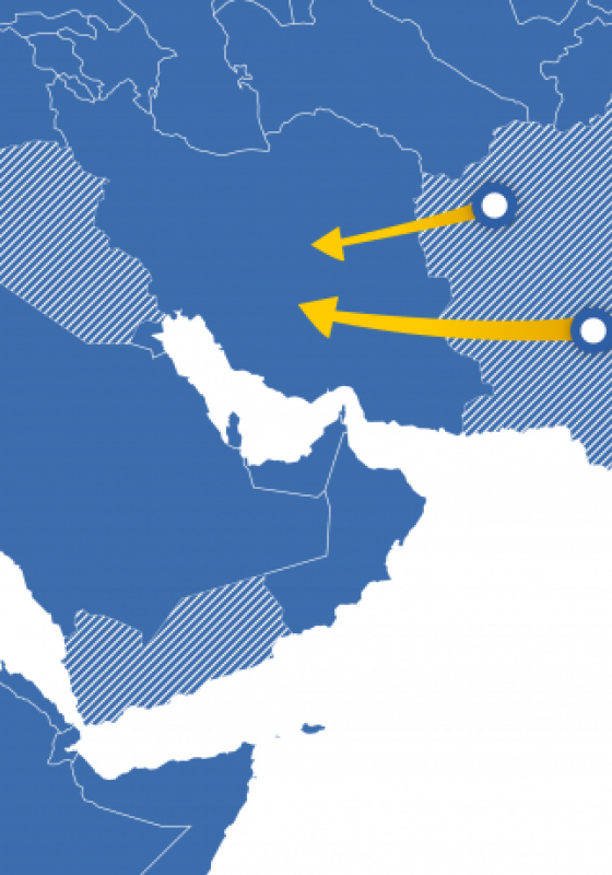 mapa refugiados médio oriente